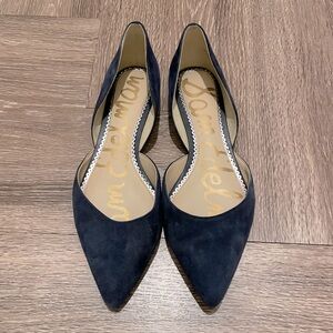 Sam Edelman Navy Blue Suede Ballet Flats